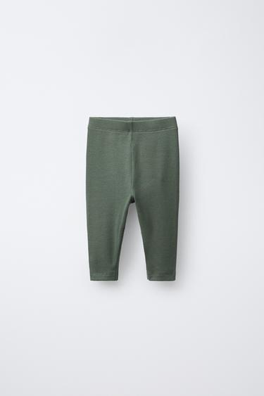 TWO-PACK OF PLAIN LEGGINGS - Green-dry by Zara - Image 1