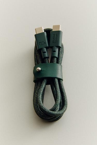 NATIVE UNION USB-C CHARGING CABLE - Green by Zara - Image 4