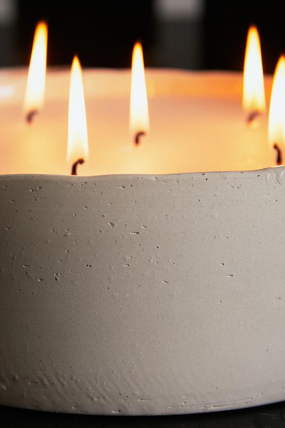 BOUGIE DÉCORATIVE CÉRAMIQUE - Blanc de Zara - Image 6