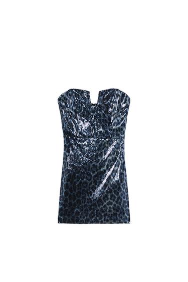 VESTIDO CORTO LENTEJUELAS