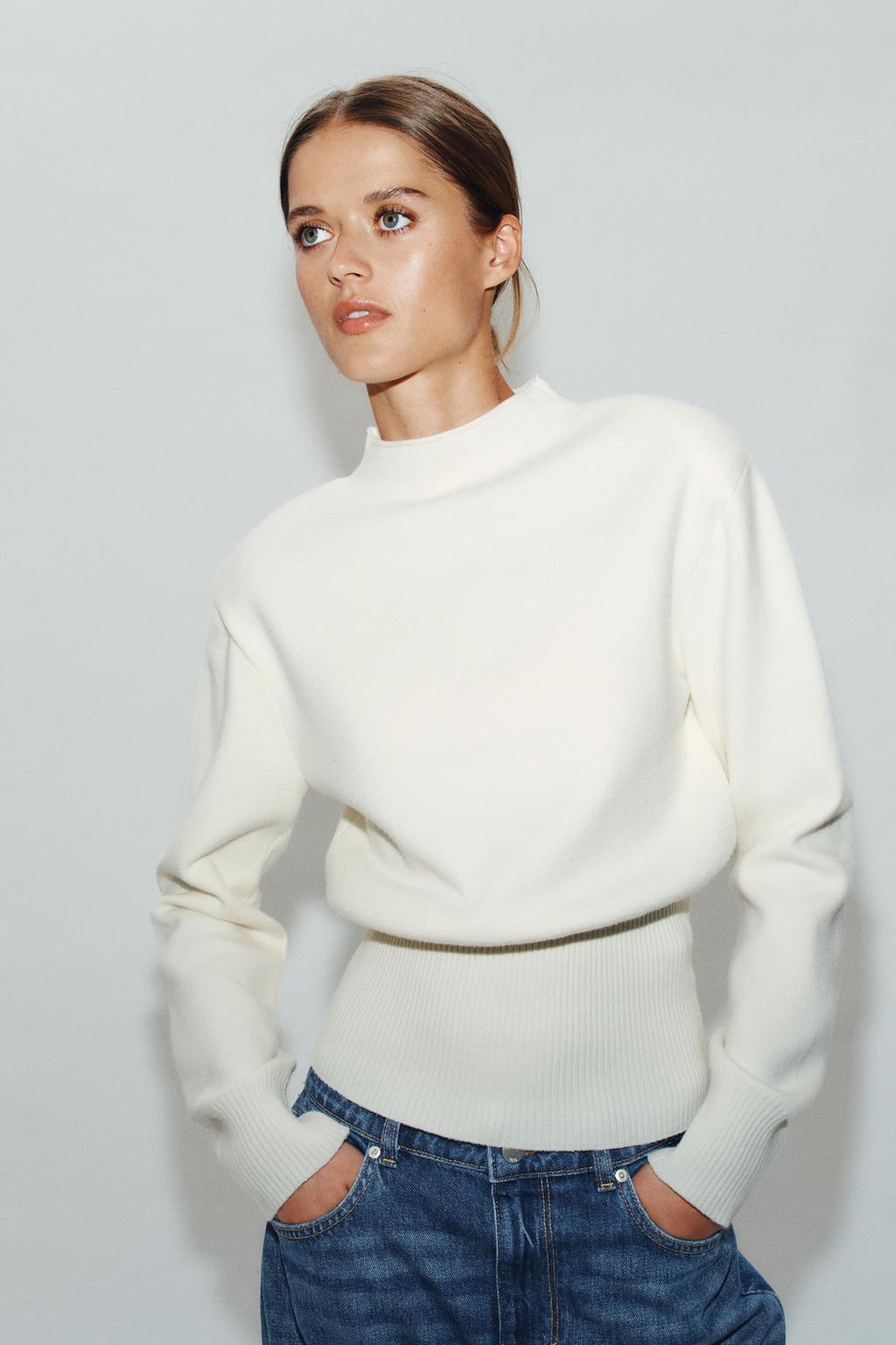 SHOULDER PAD KNIT JUMPER