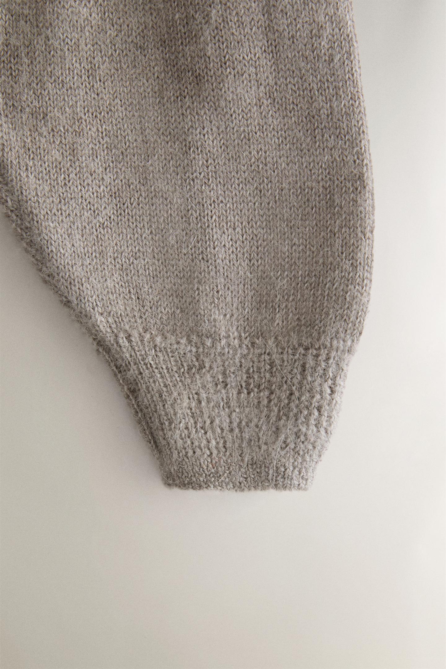 Леггинсы Zara Alpaca Leggings для малышей, цвет: Коричневый / Серо-коричневый — фото 3