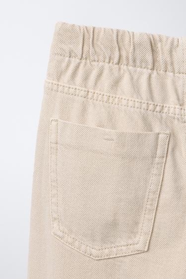 JEAN WIDE LEG - Beige de Zara - Image 3