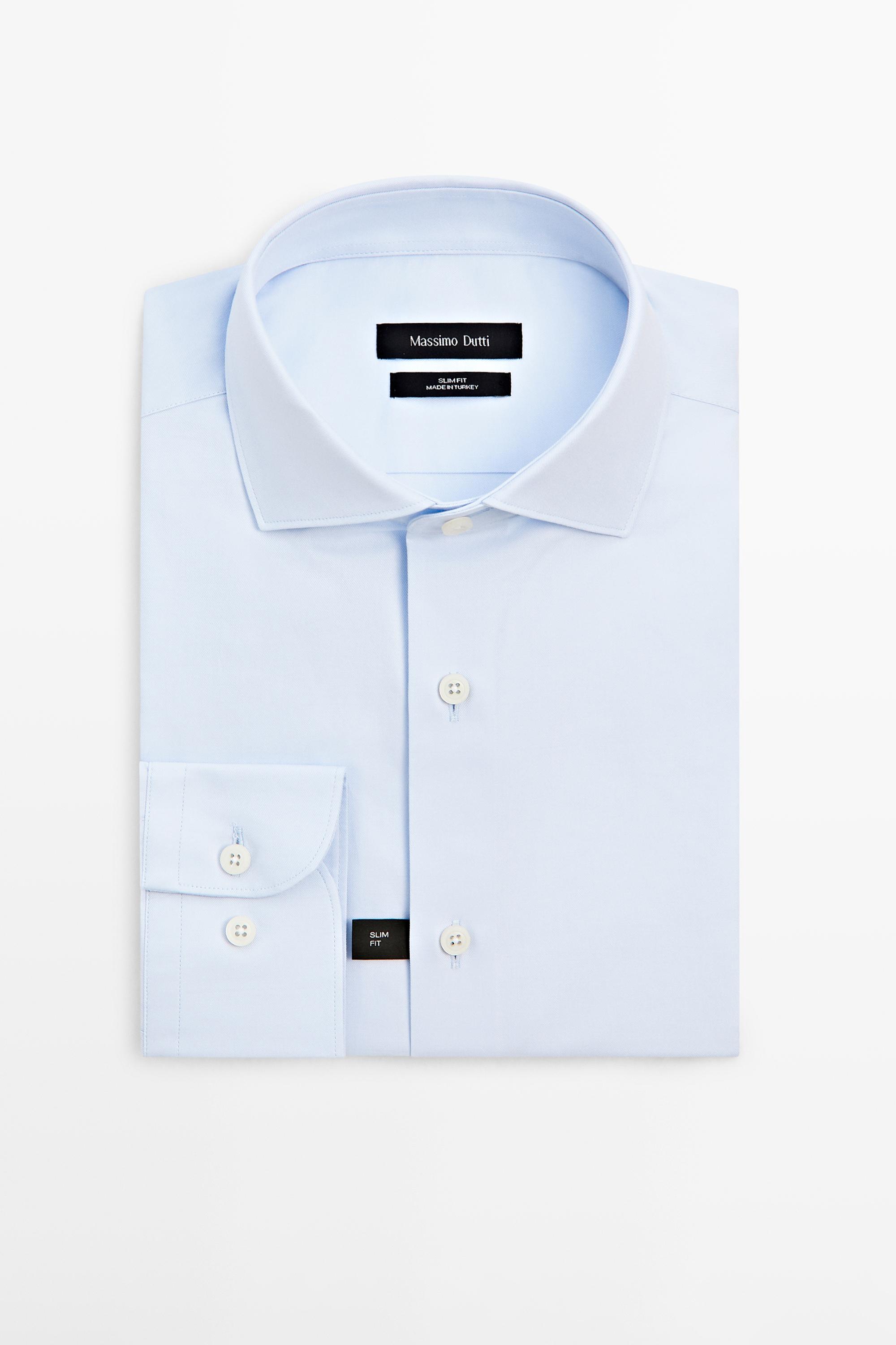 Slim fit 100% cotton shirt