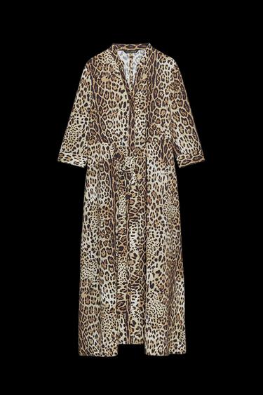 KLEID MIT ANIMALPRINT ZW COLLECTION - Leopardenprint von Zara