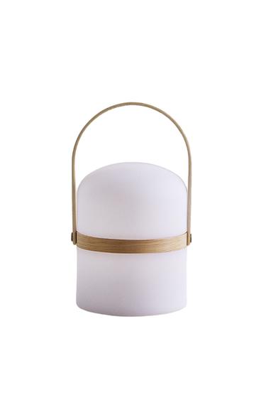 CORDLESS TABLE LAMP WITH HANDLE - White by Zara