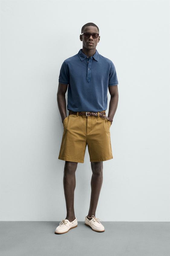 WASHED REGULAR FIT PIQUÉ POLO from Zara - $49.90