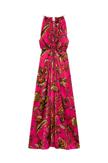 PRINTED JUMPSUIT WITH CUT-OUT DETAIL