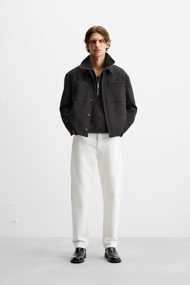 SOBRECAMISA BOXY FIT - Negro de Zara - Imagen 0