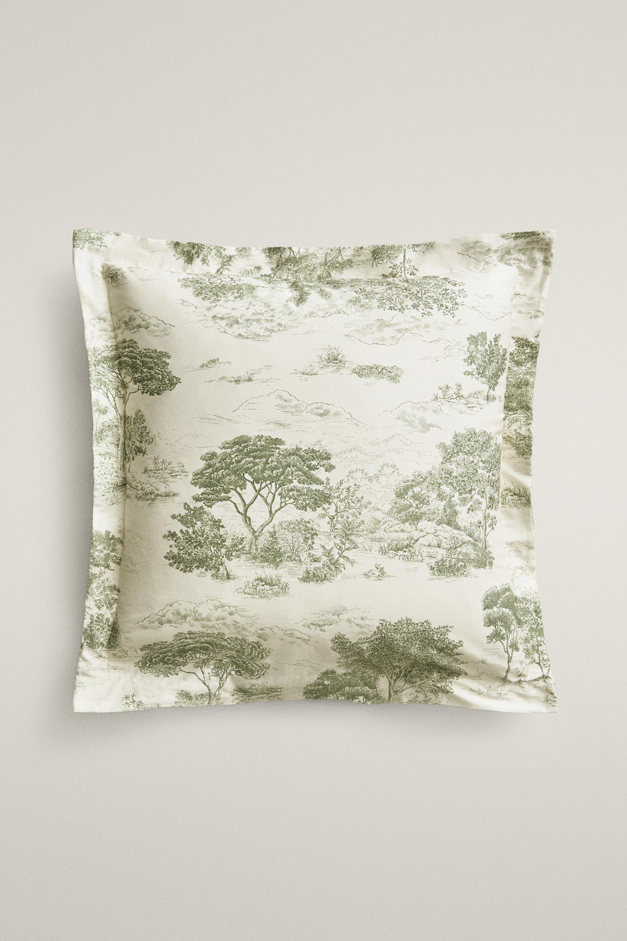 TOILE DE JOUY SATEEN PILLOWCASE (300 THREAD COUNT)