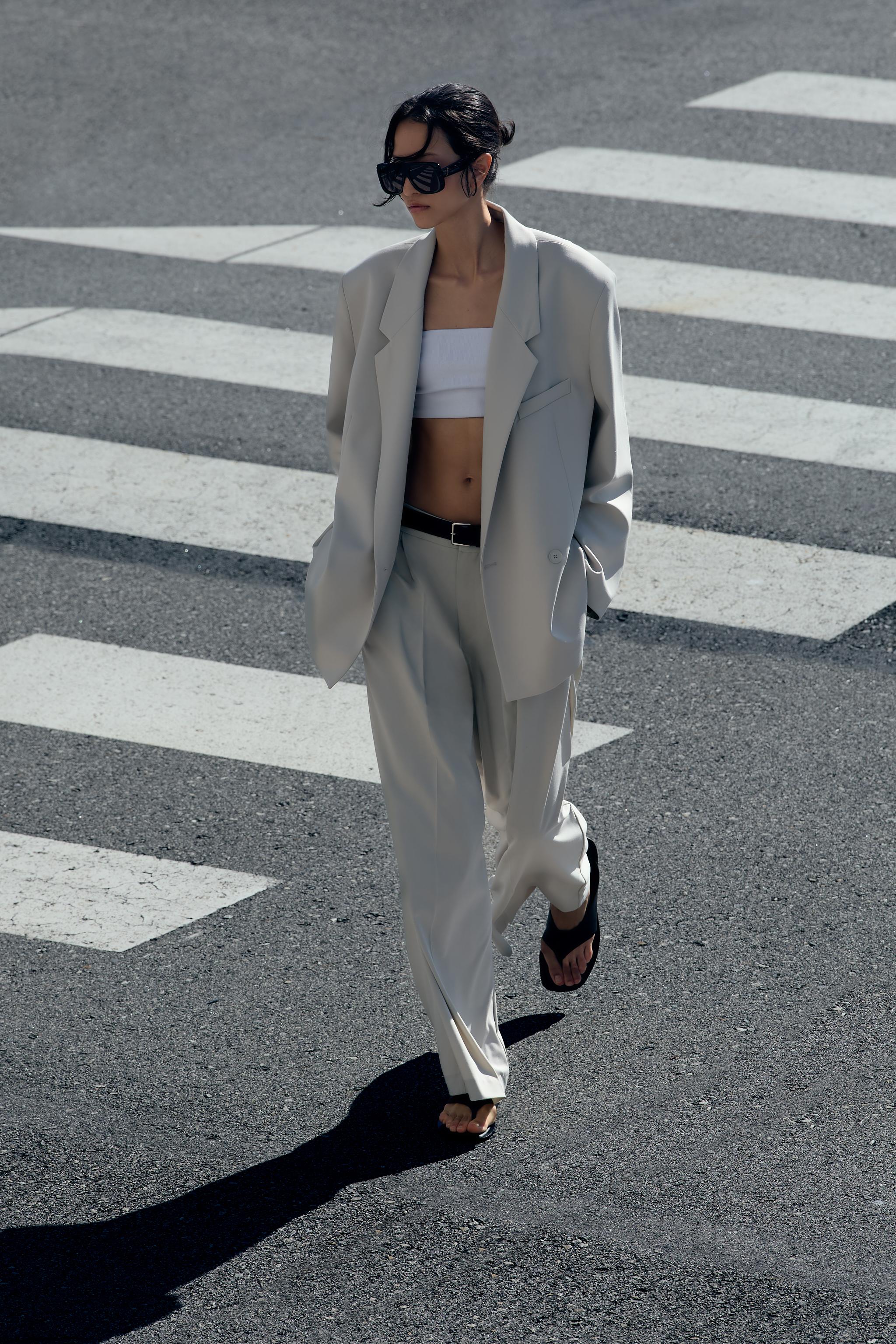OVERSIZED BLAZER - Light gray | ZARA United States