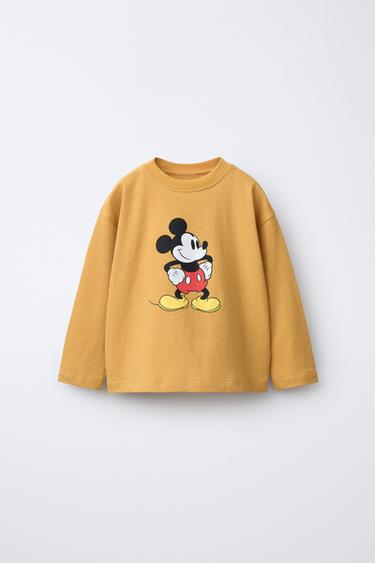 T-SHIRT IMPRIMÉ MICKEY MOUSE © DISNEY - Moutarde de Zara