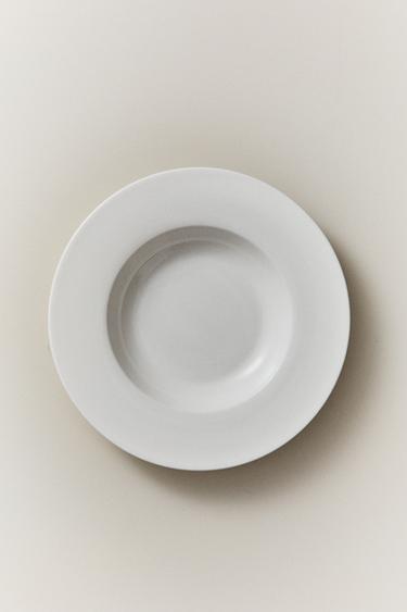 ASSIETTE CREUSE PORCELAINE BONE CHINA - Blanc de Zara - Image 5