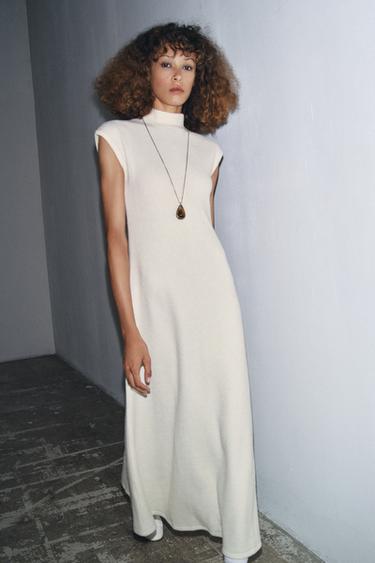 VESTIDO LARGO SOFT - Crudo de Zara - Imagen 0