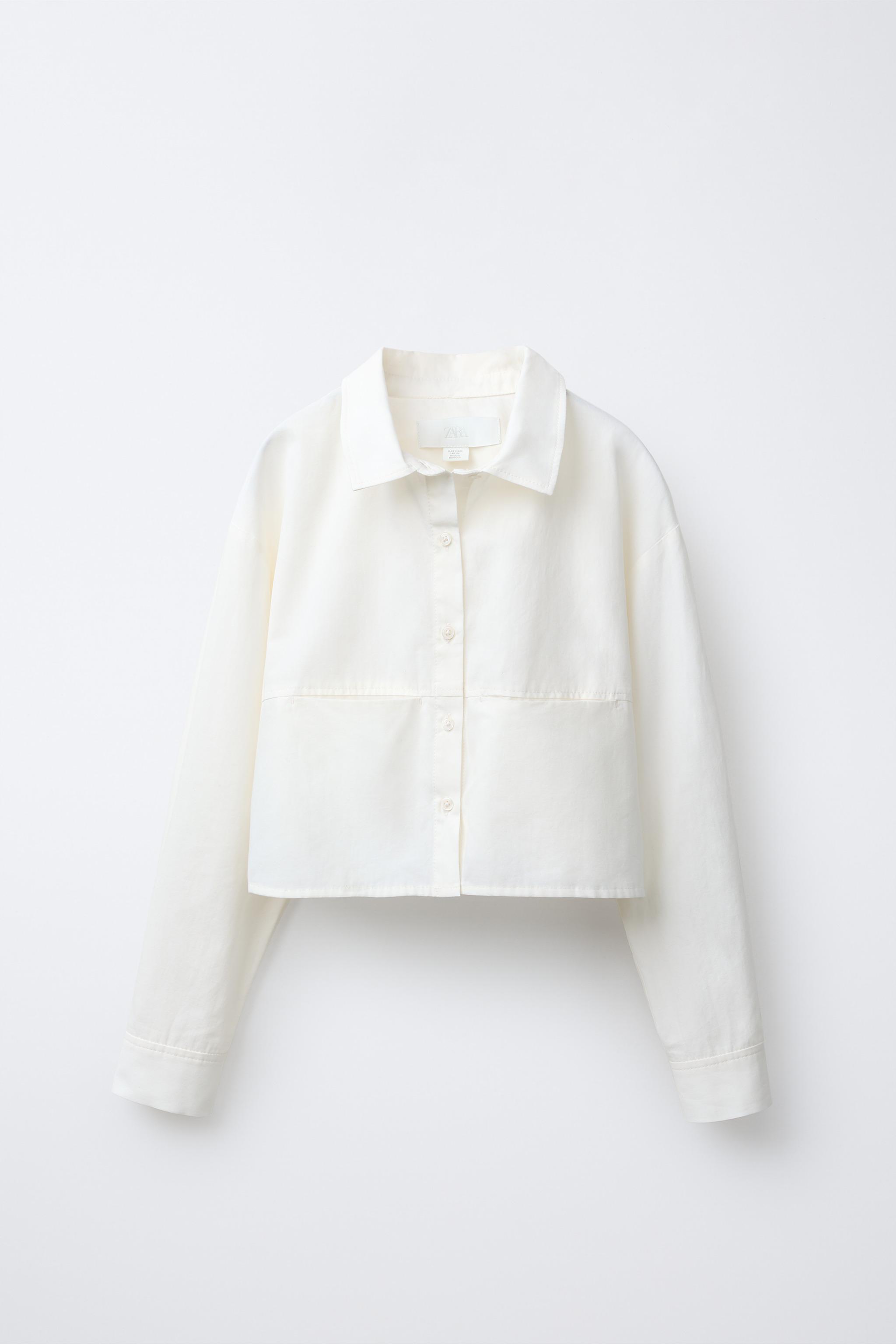 CHEMISE COURTE À FOULARD DÉTACHABLE