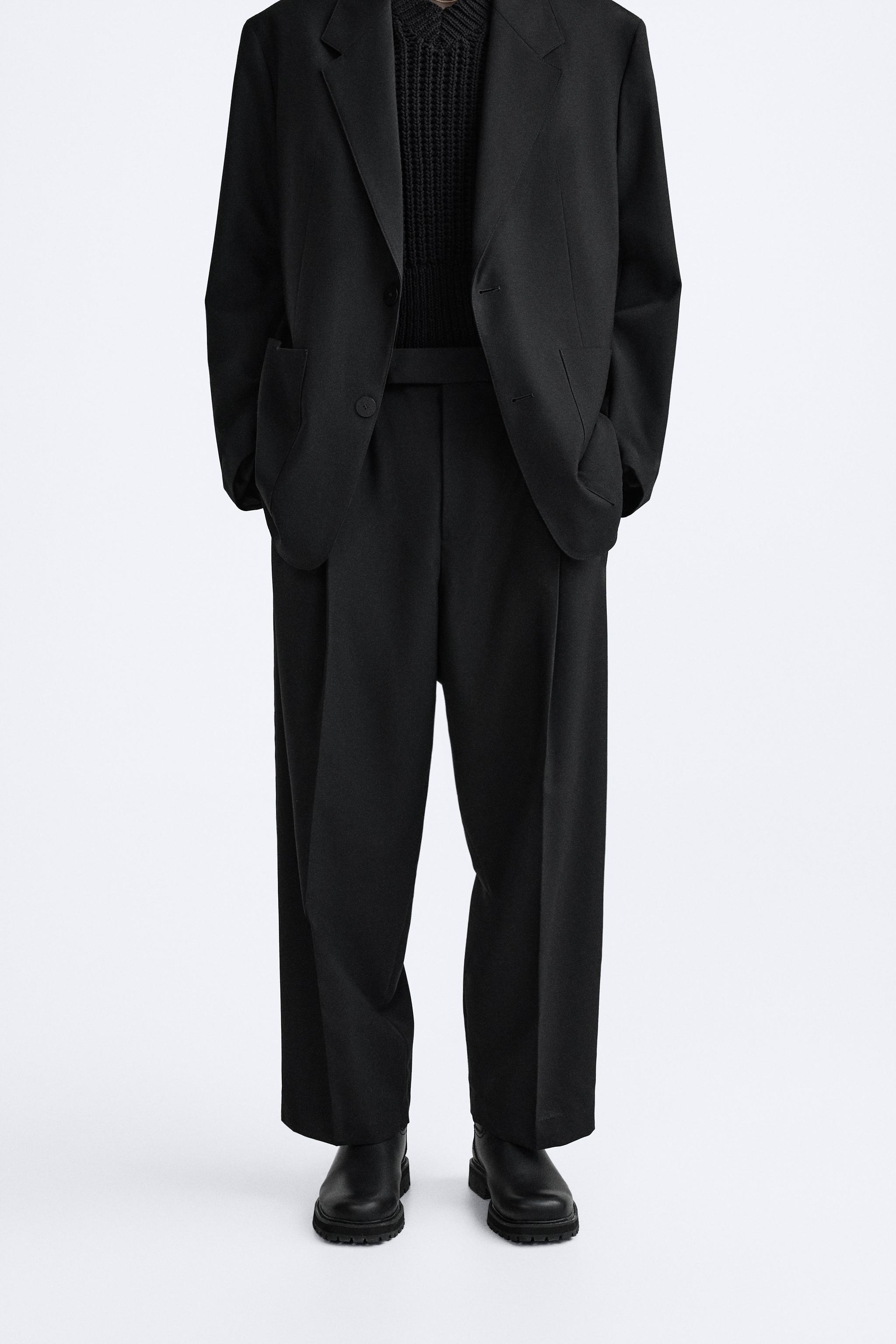 PLEATED TROUSERS - X STUDIO NICHOLSON - Black | ZARA United Kingdom