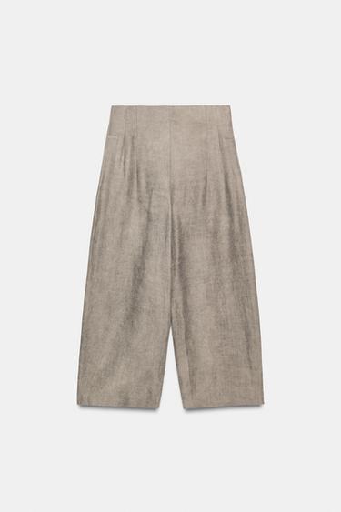 ZW COLLECTION BALLOON TROUSERS - Grey marl by Zara - Image 6