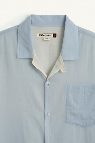 DBL LYR SHRT - Light blue by Zara - Image 7