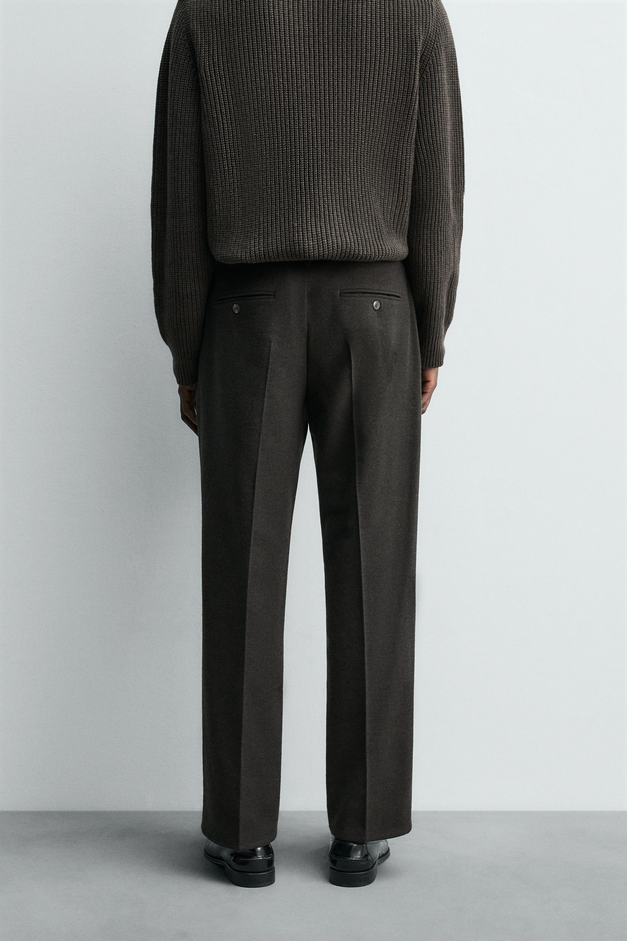 REGULAR FIT FLANNEL PANTS