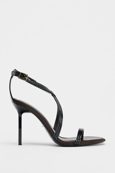 HIGH-HEEL SANDALS - Black by Zara