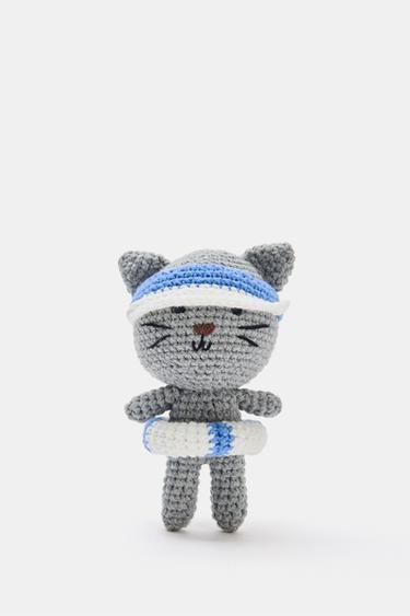 KITTEN CHARM KEYRING - Grey by Zara - Image 2