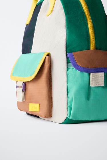 MULTICOLOURED BACKPACK - Green by Zara - Image 2
