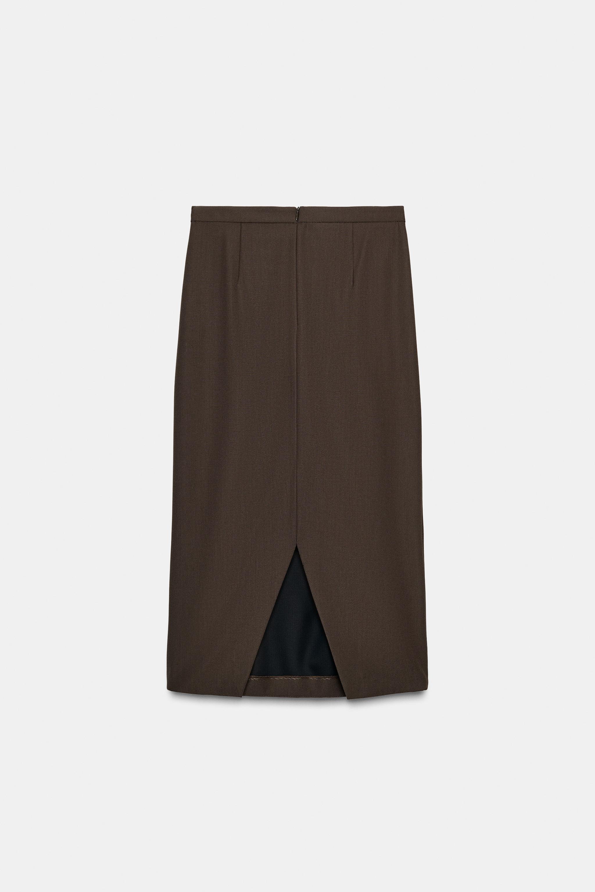PLEATED SKIRT WITH WOOL ZW COLLECTION
