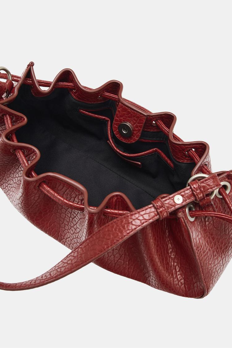 BOLSO DE HOMBRO ALARGADO FRUNCIDO 6