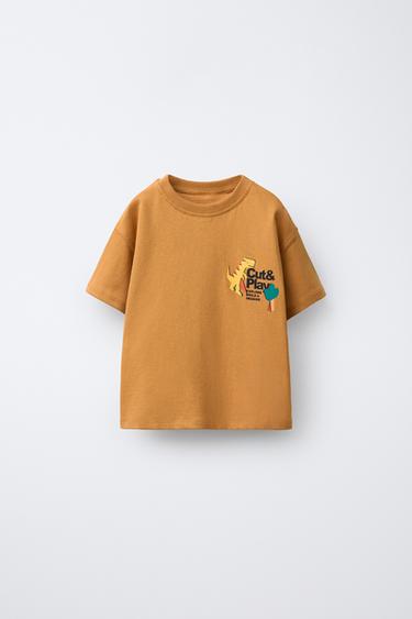 CAMISETA ESTAMPADO DINOSAURIOS - Caramelo de Zara