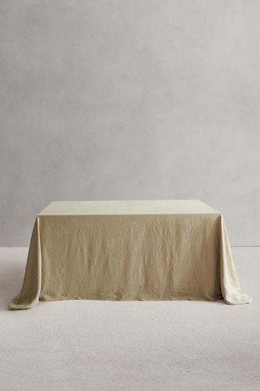 RECHTECKIGES TISCHSET AUS STONEWASHED LEINEN - Braun / Braungrau von Zara - Bild 0