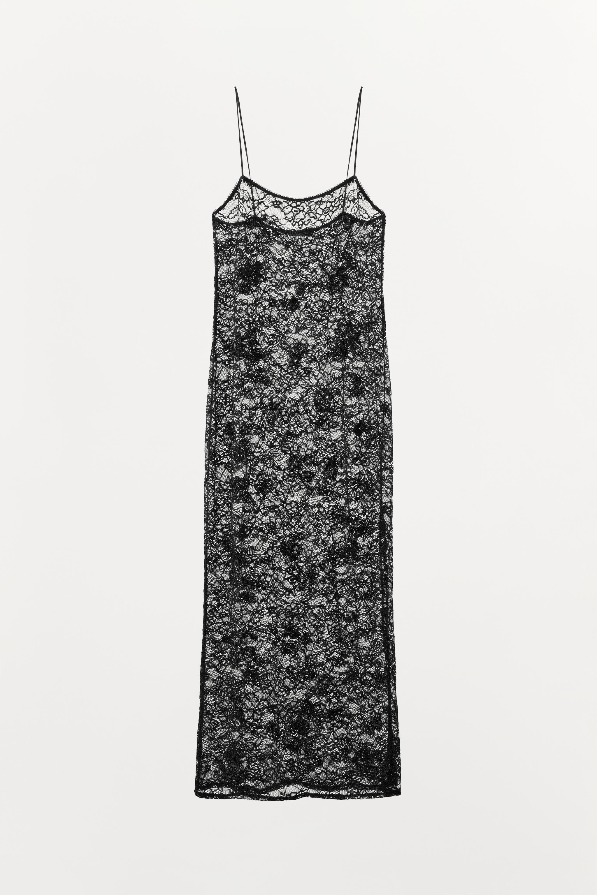 ROBE MI-LONGUE EN DENTELLE