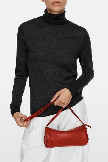 Zara Nappa leather crossbody bag - Red / Coral - Image 0