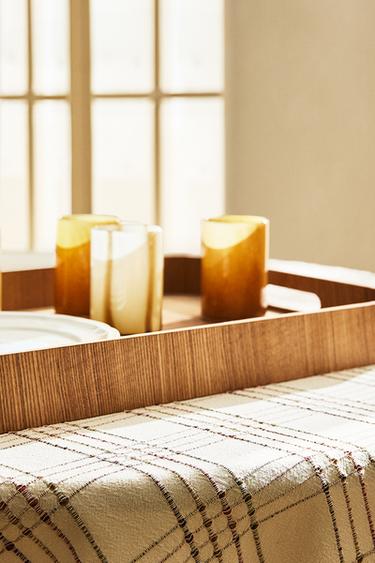 BANDEJA MADERA GRANDE - Beige claro de Zara