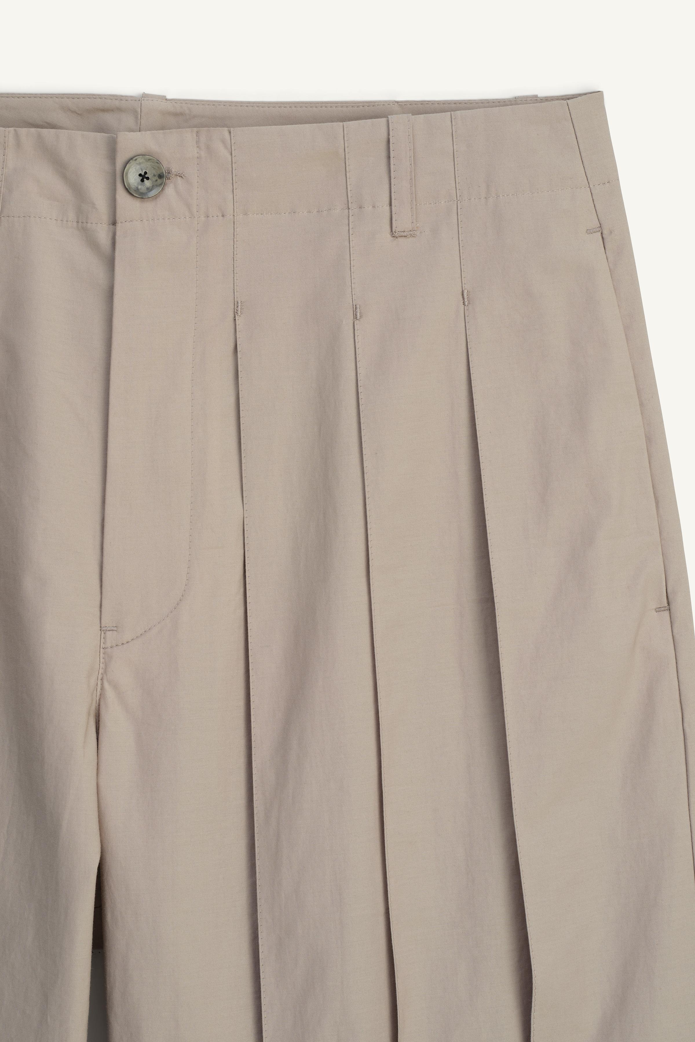 LIMITED EDITION PLEATED PANTS - Stone | ZARA United States LIMITED EDITION PLEATED PANTS - Stone | ZARA United States