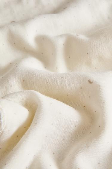 CHILDREN'S MOON SHOULDER BIB - Cream by Zara - Image 4