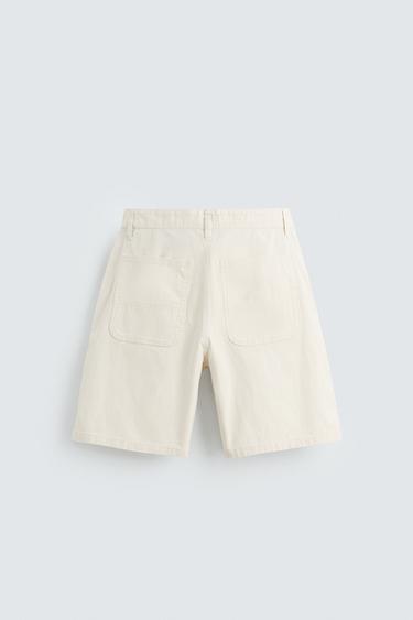 STRIPED REGULAR FIT BERMUDA SHORTS - striped by Zara - Image 7