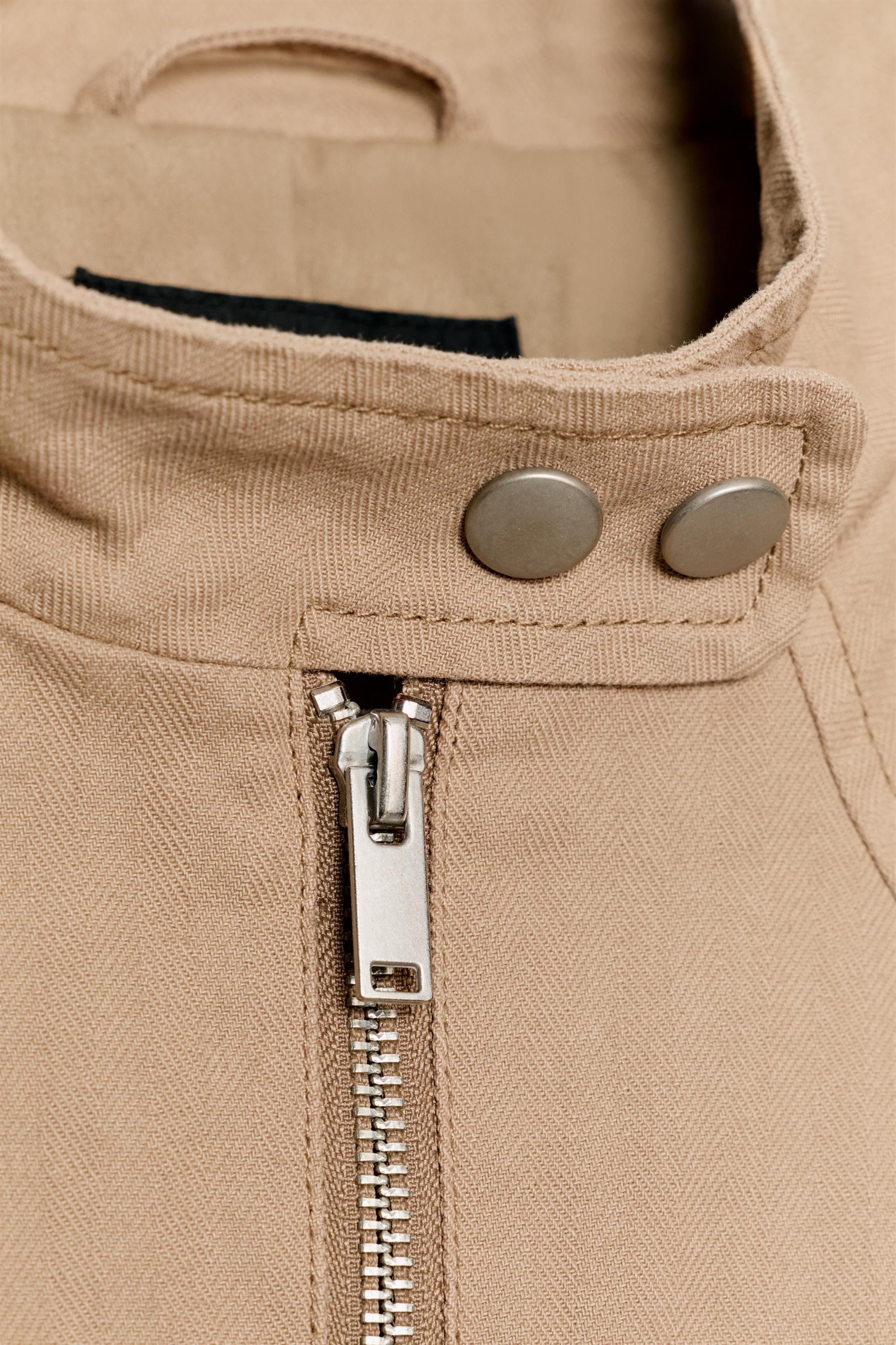 ウォッシュドエフェクトジャケット - ゴールデンブラウン | ZARA Japan