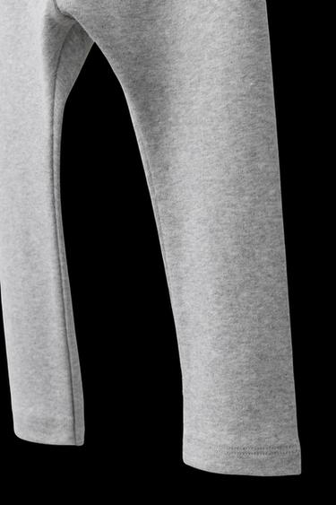 Zara BASIC LABEL LEGGINGS - Gray