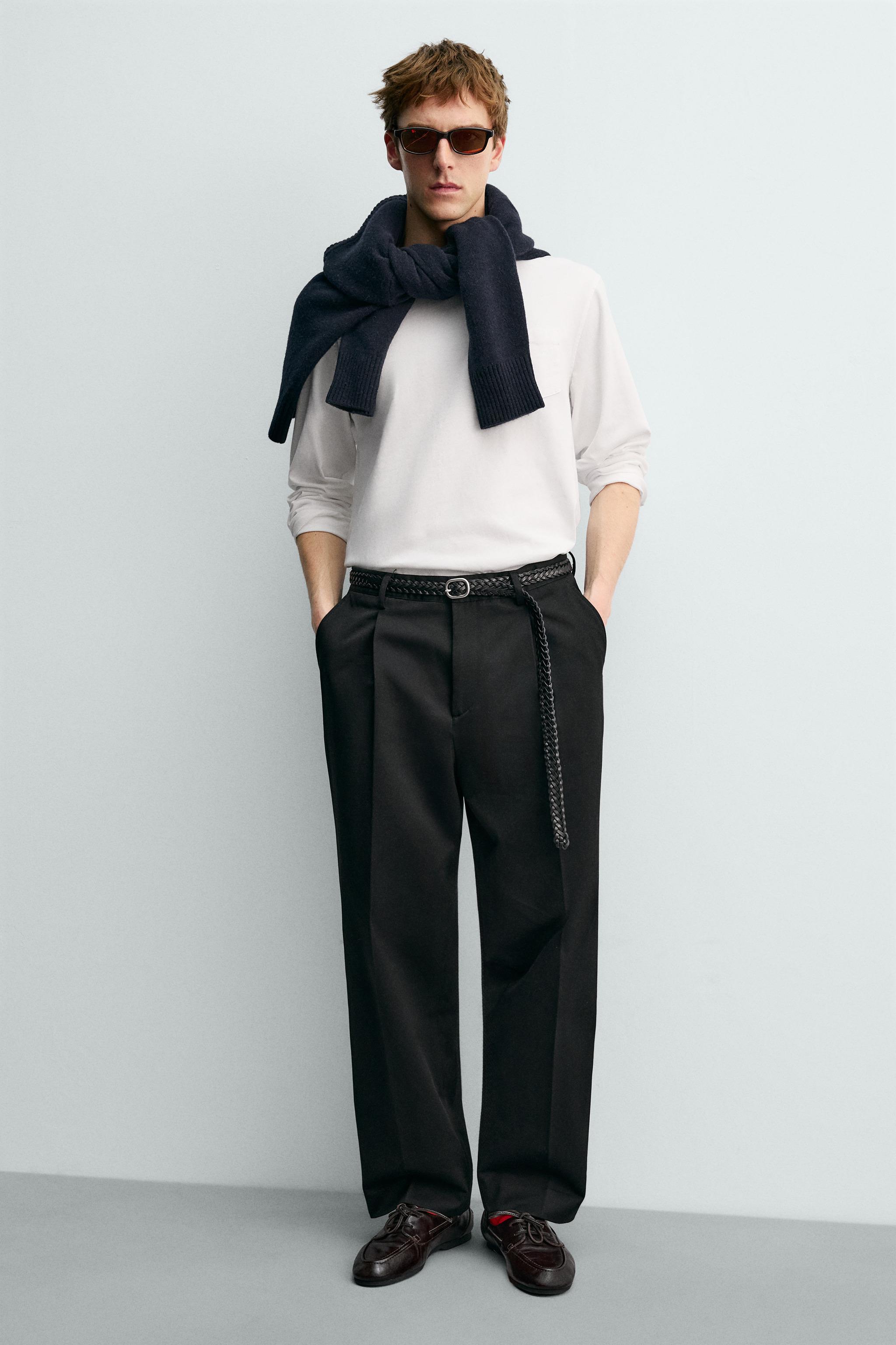 AARON LEVINE X ZARA VIBRAM®ソールレザーデッキシューズ - ブラウン