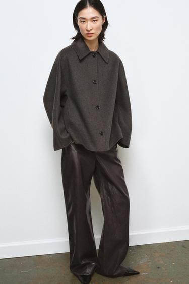 ΠΑΛΤΟ ΜΕ ΓΙΑΚΑ ΑΠΟ ΣΥΝΘΕΤΙΚΗ ΓΟΥΝΑ ΚΑΙ ΜΑΛΛΙ ZW COLLECTION - Εκρού / Μπεζ του Zara