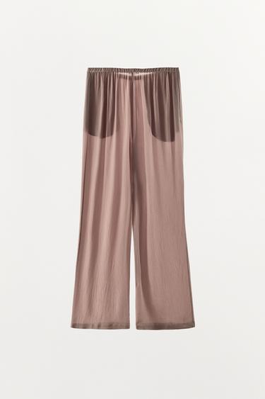 PANTALON 100% VISCOSE - Violets de Zara - Image 4