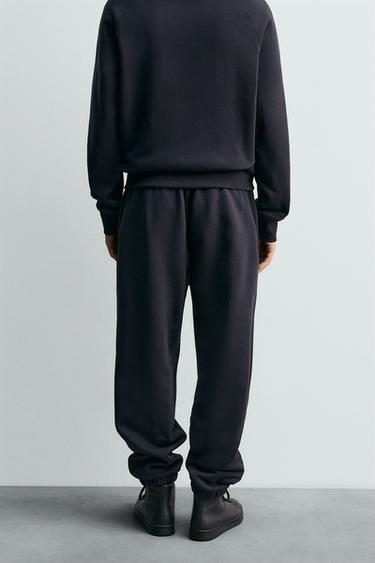 REGULAR FIT WELT JOGGERS - Dark navy by Zara - Image 2