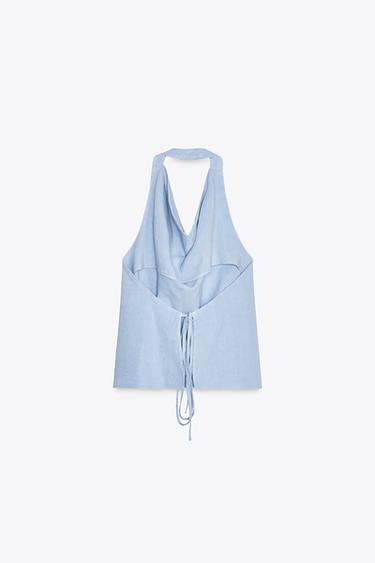 TOP HALTER - Lilas de Zara - Image 5