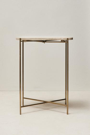 MESITA MÁRMOL - Crema de Zara