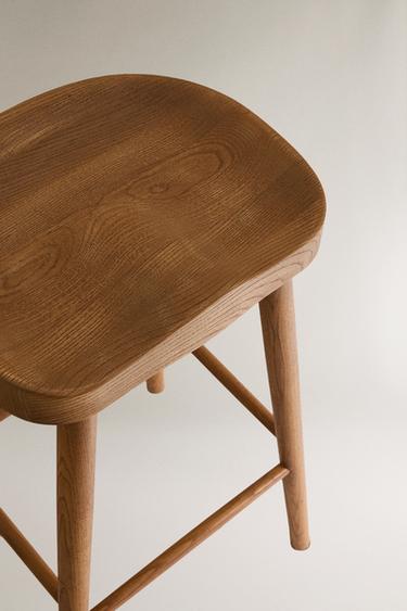 TABOURET DE BAR FRÊNE - Marron de Zara - Image 2