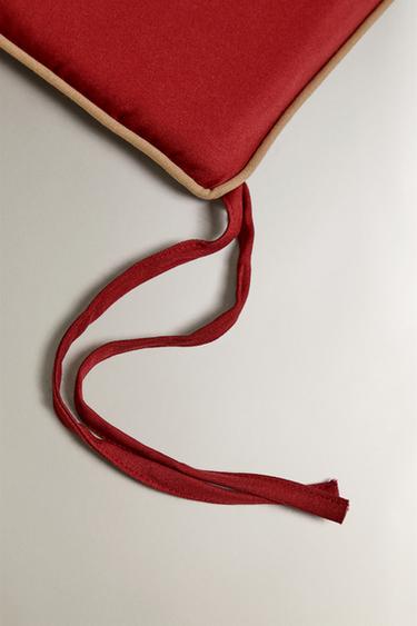 CONTRAST CHAIR SEAT CUSHION — Reddish 2