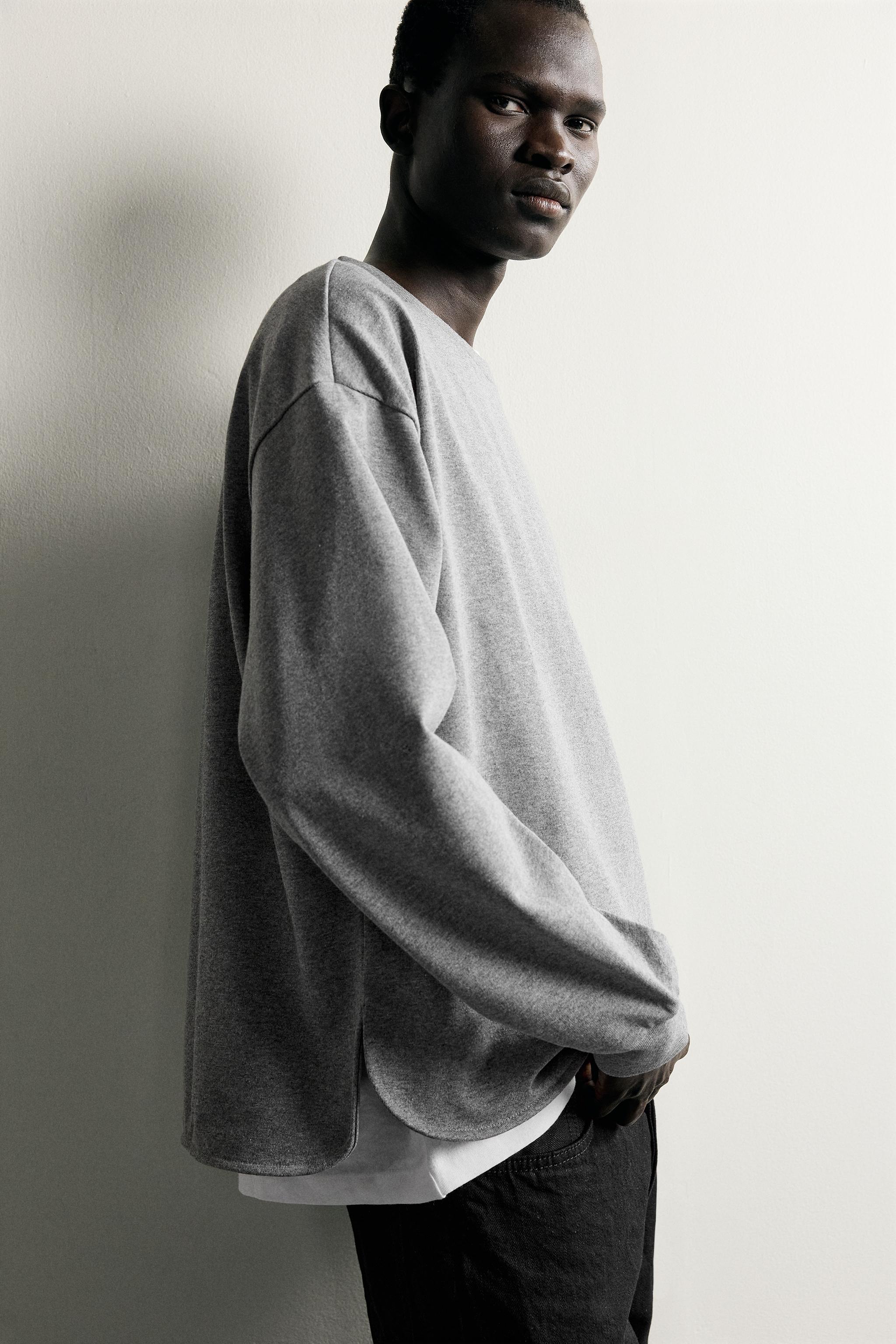 Zara RELAXED FIT YIRTMAÇLI T-SHIRT görsel 6