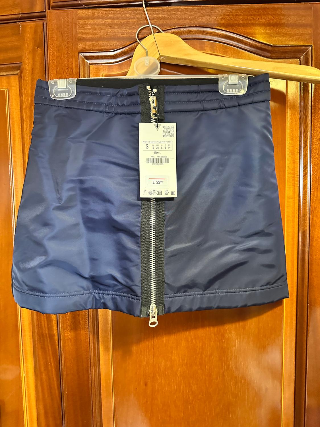 CONTRAST NYLON MINI SKIRT - Image 2