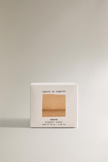 (150 G) SUNSET AT LEGZIRA SCENTED CANDLE - SAND/BROWN by Zara - Image 4
