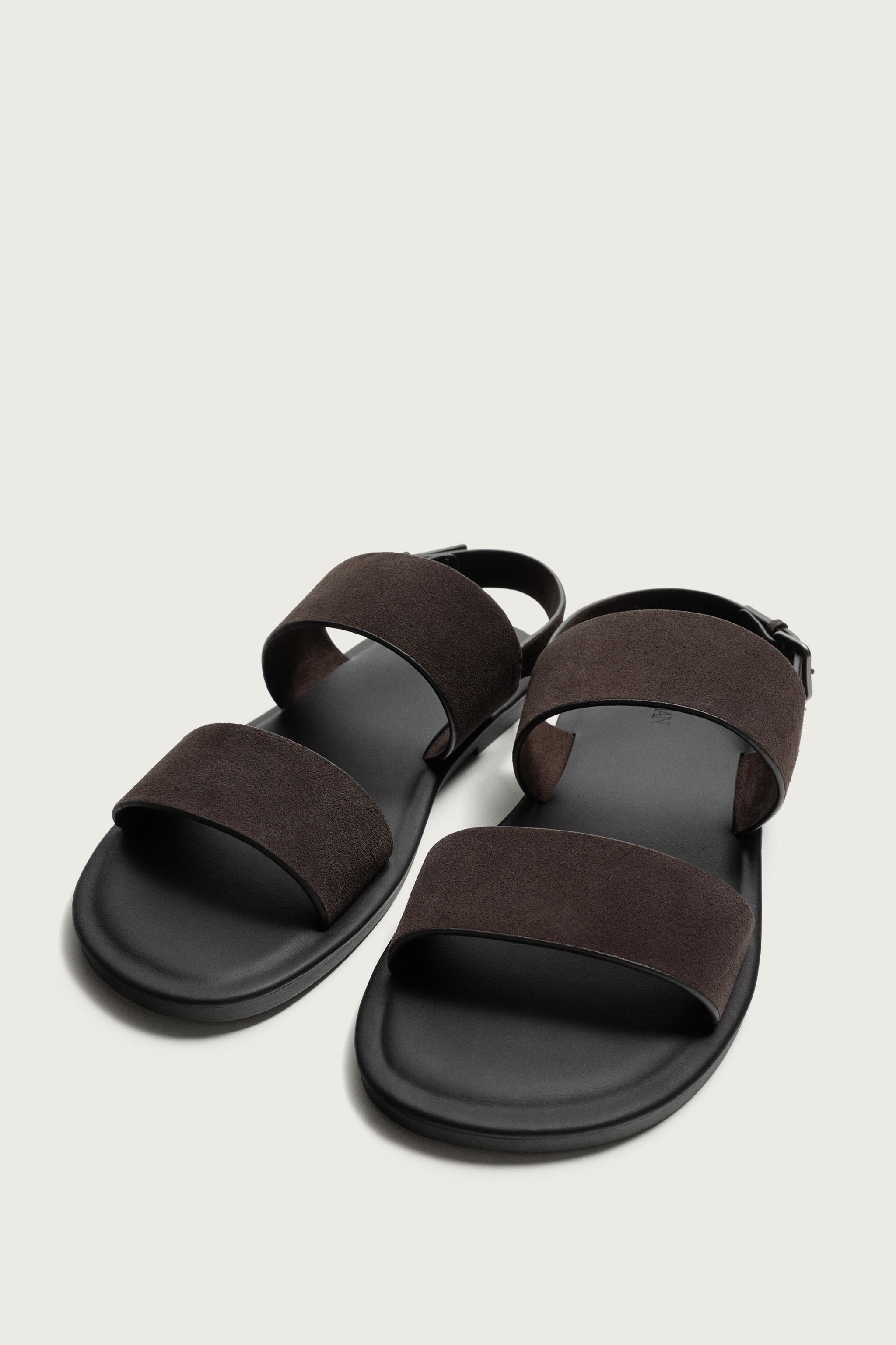 LEATHER STRAP SANDALS